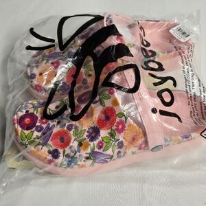 New Joybees Varsity Clog Comfortable Slip-on Water Friendly Floral Grass Size 7
